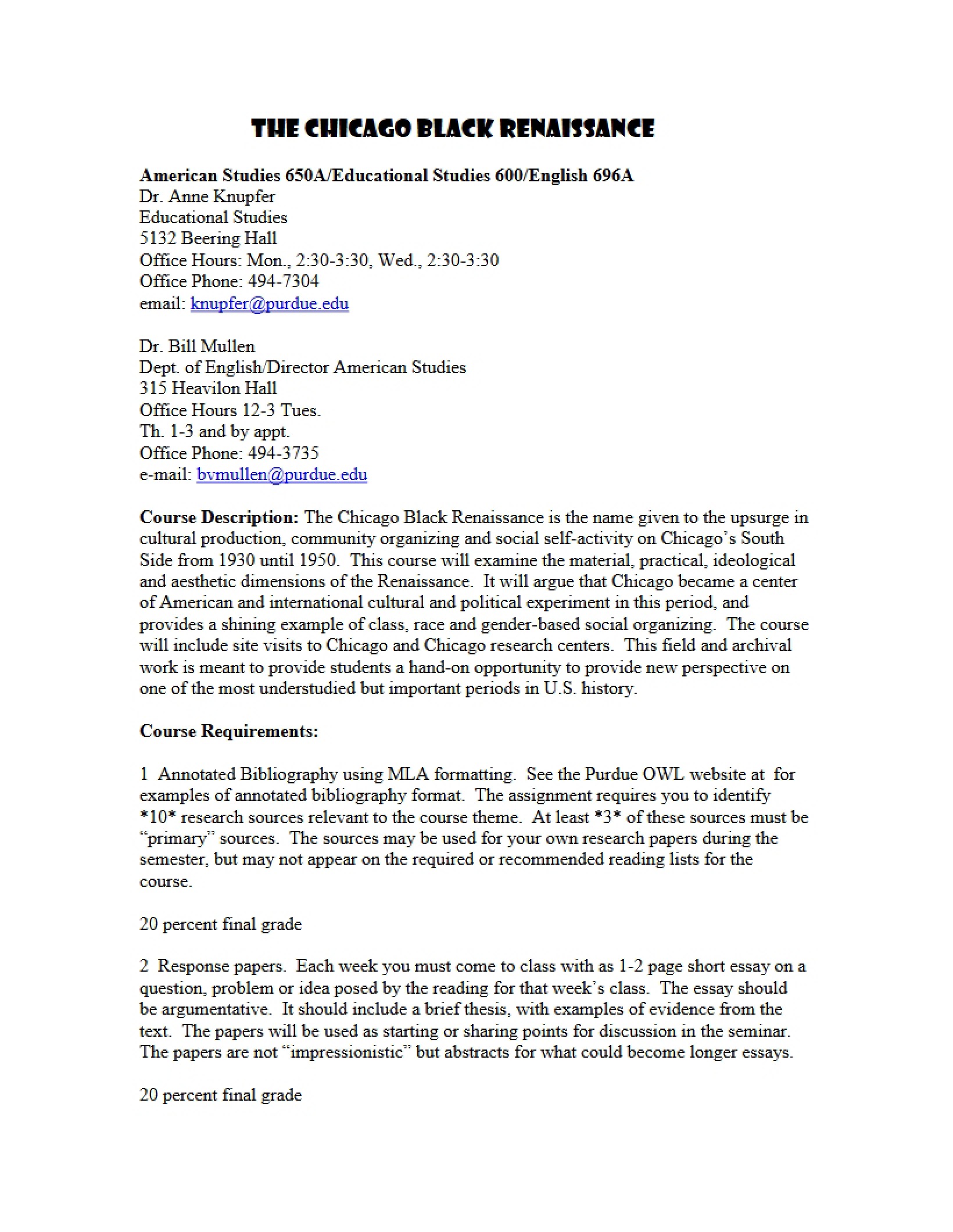 Syllabus