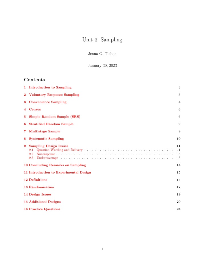 Introduction to Sampling Guide