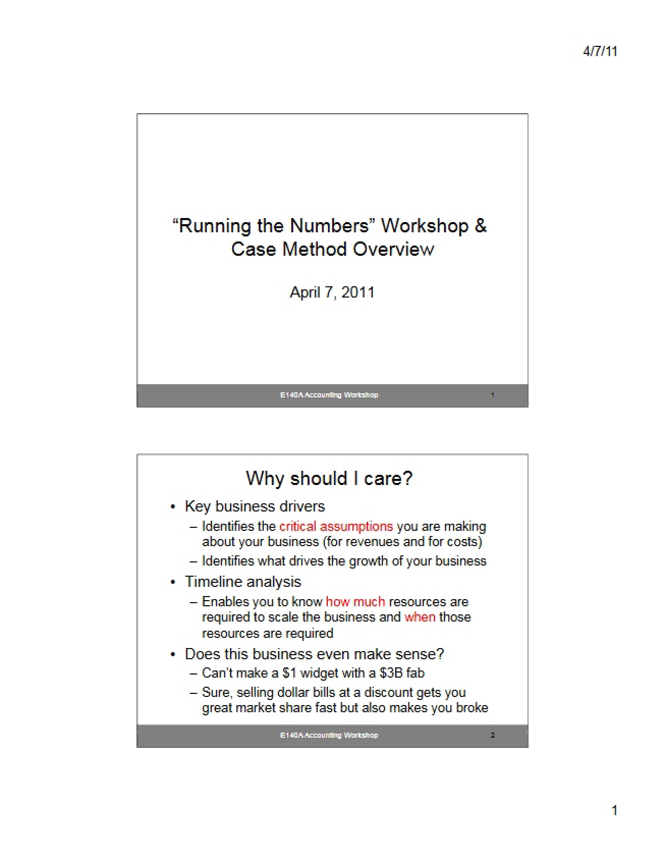 Leadership of Technology Ventures Lecture Notes (Set 4)