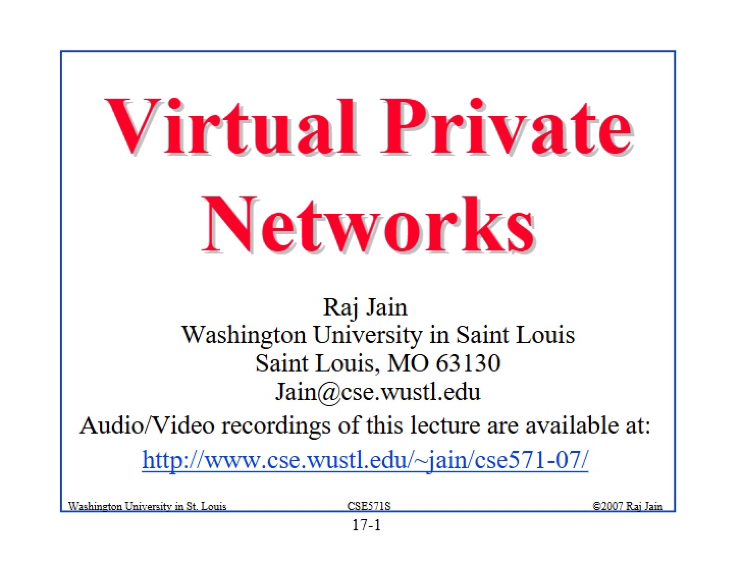 Networks Virtual Private
