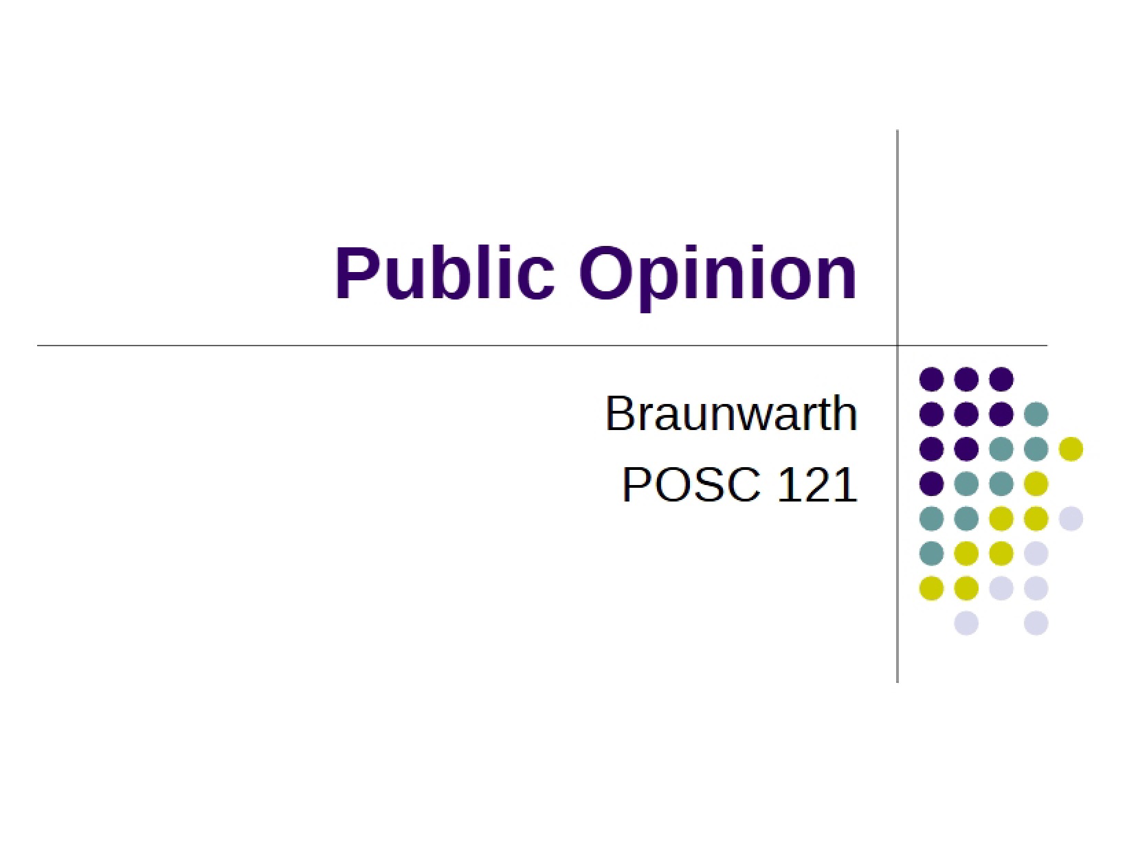 Opinion of the Public