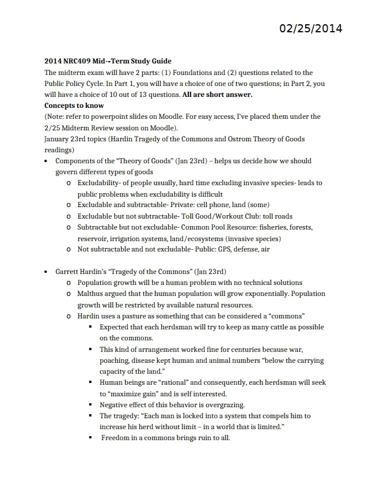 Guide for Mid-Term