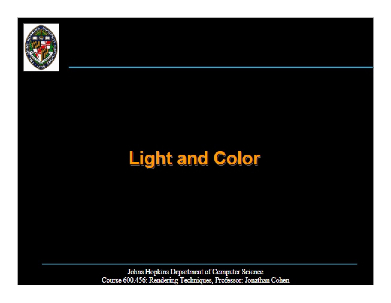 Color and Light