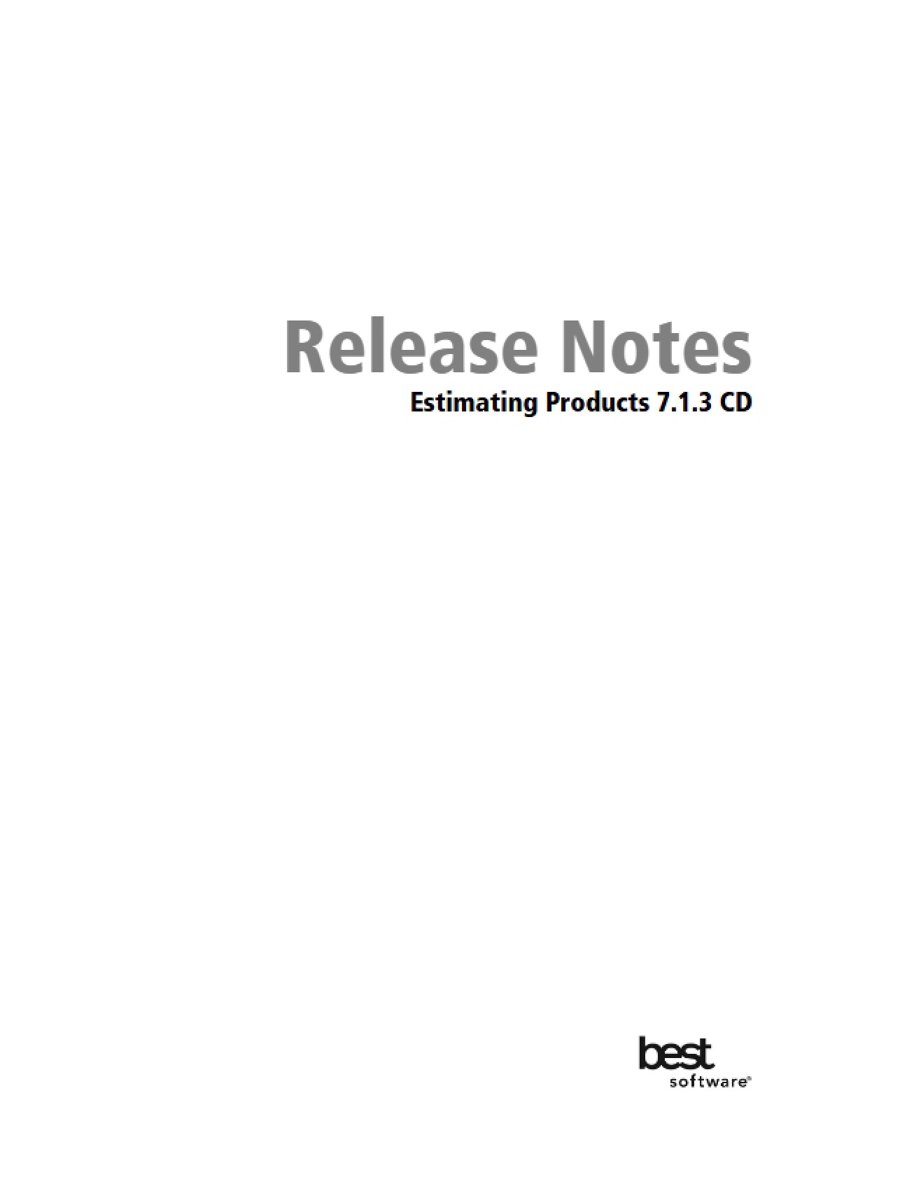 Estimating Software Release Notes