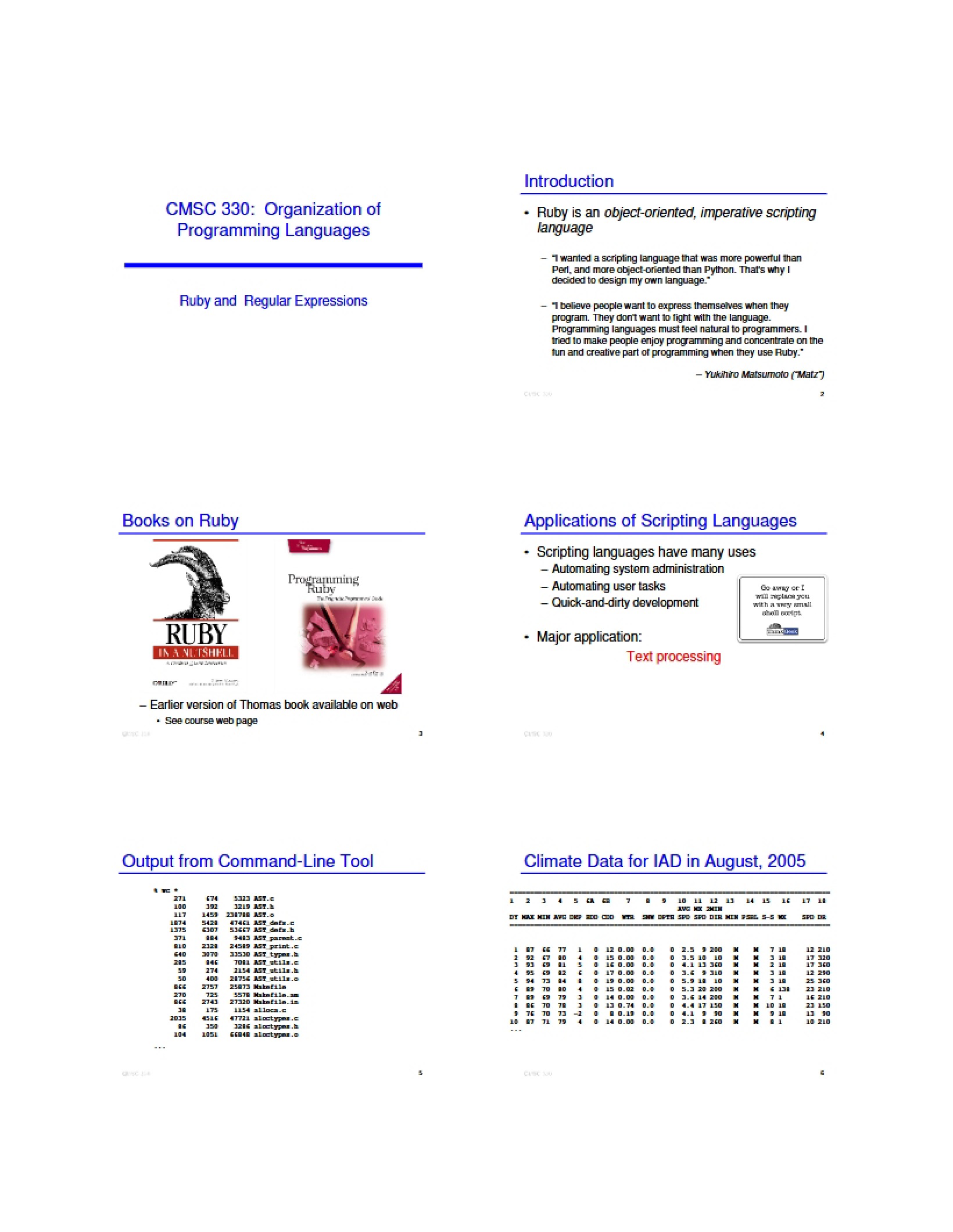 Ruby with Regular Expressions