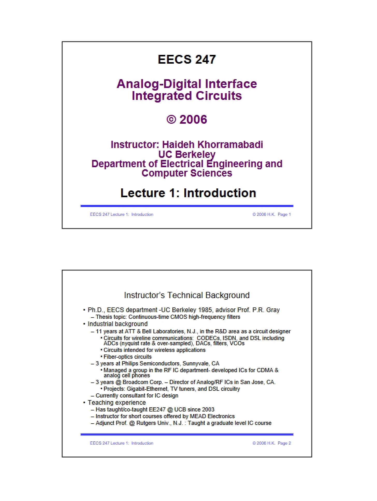 Lecture Review