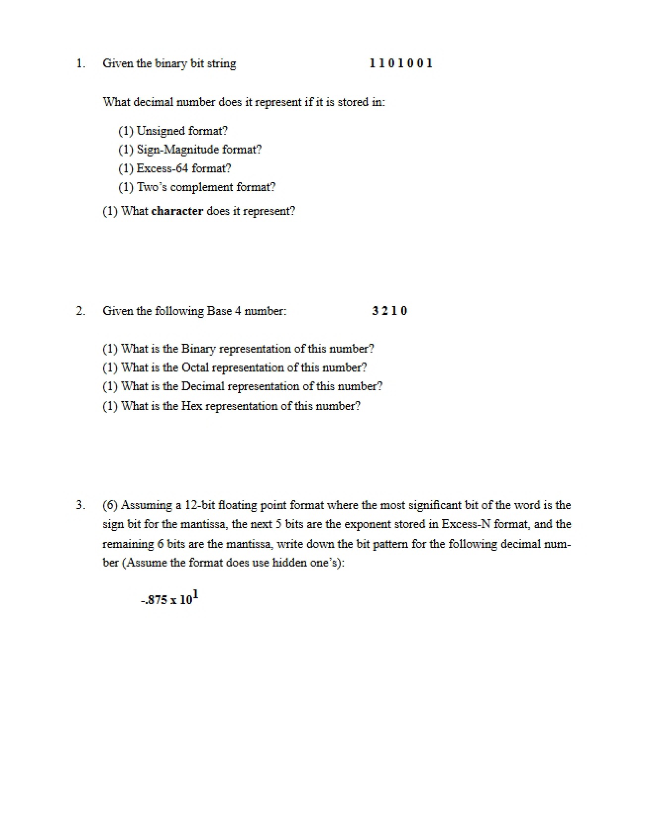 Midterm Exam III