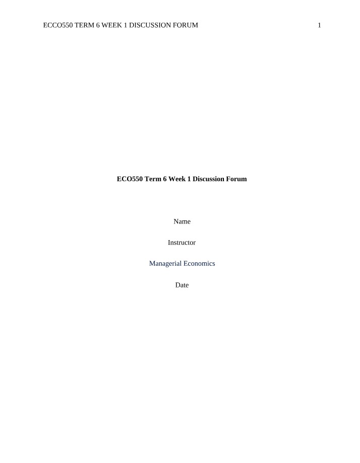 Why John was Fired - Managerial Economics Case Study