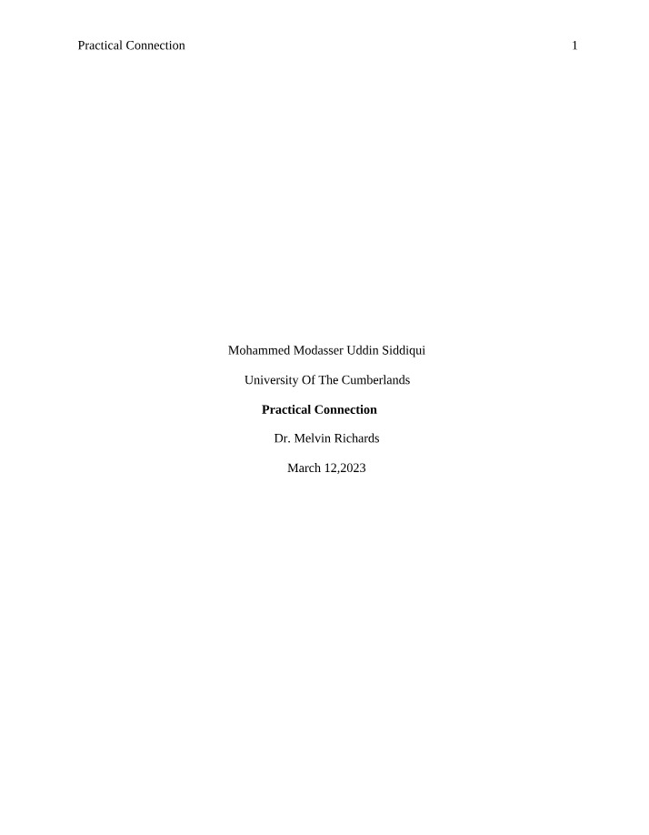 Network Security - Methodologies and Practical Connections