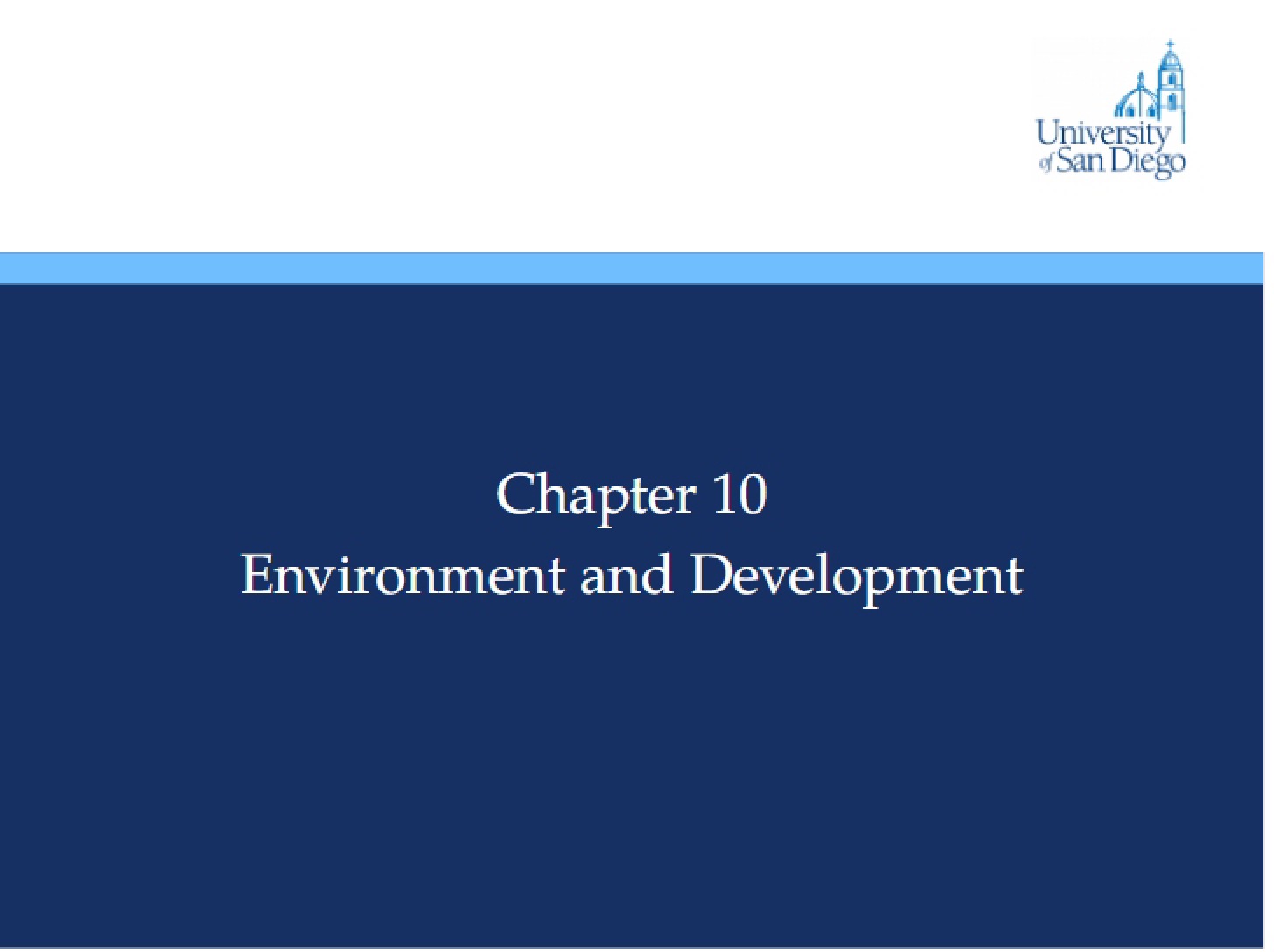 Development and Environment (Chapter 10)