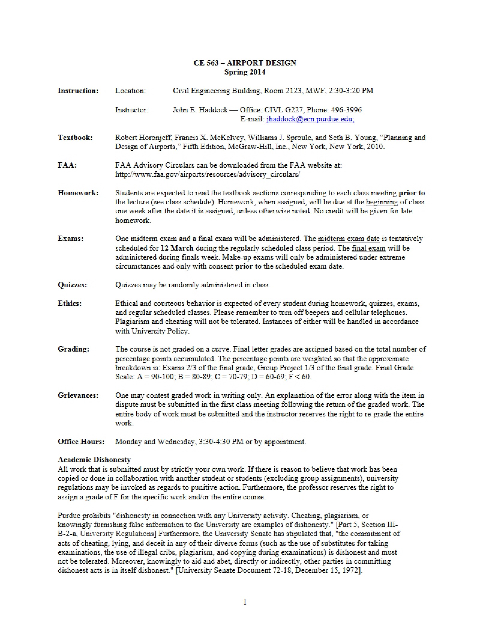 Course Syllabus