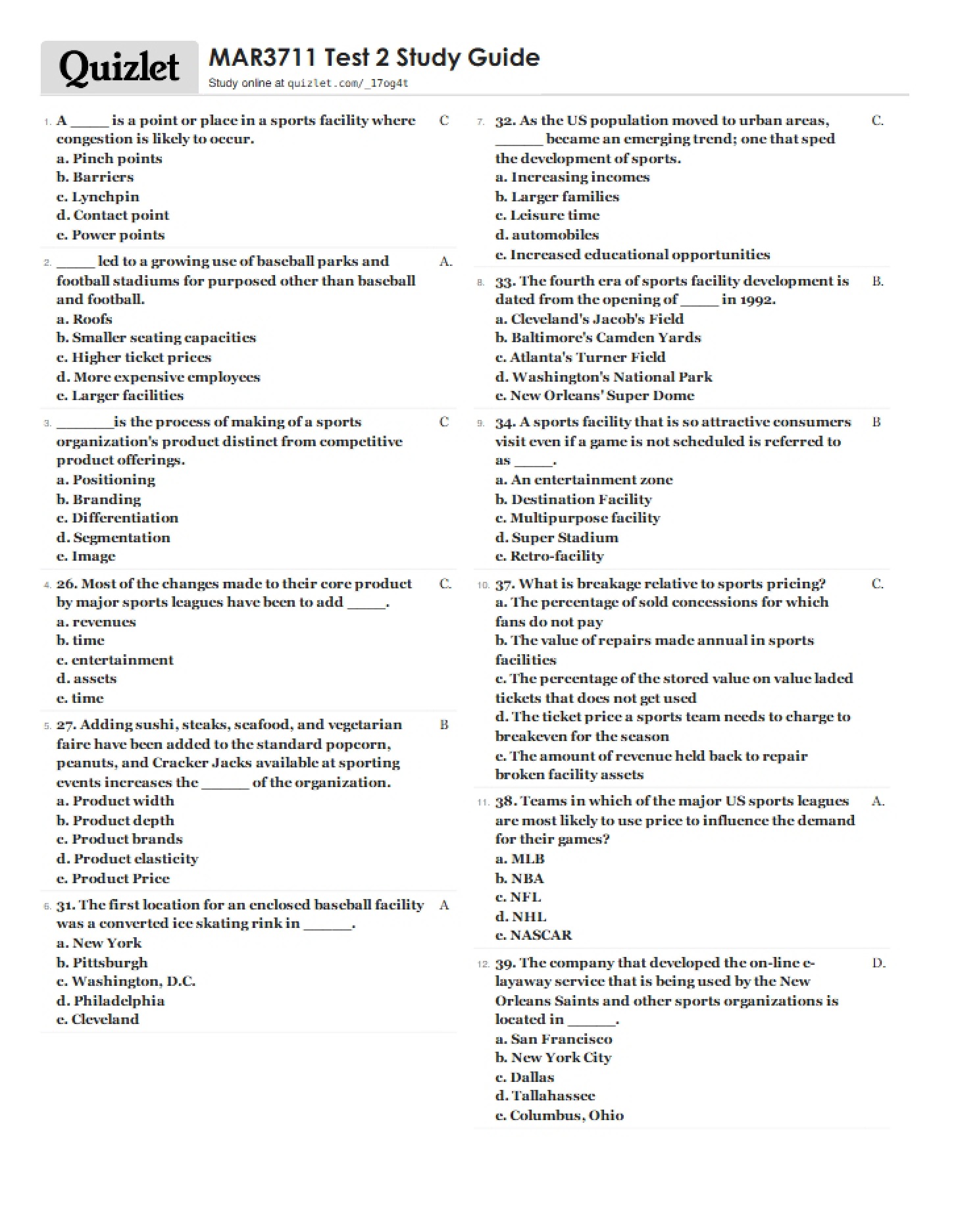 Guide for Test 2