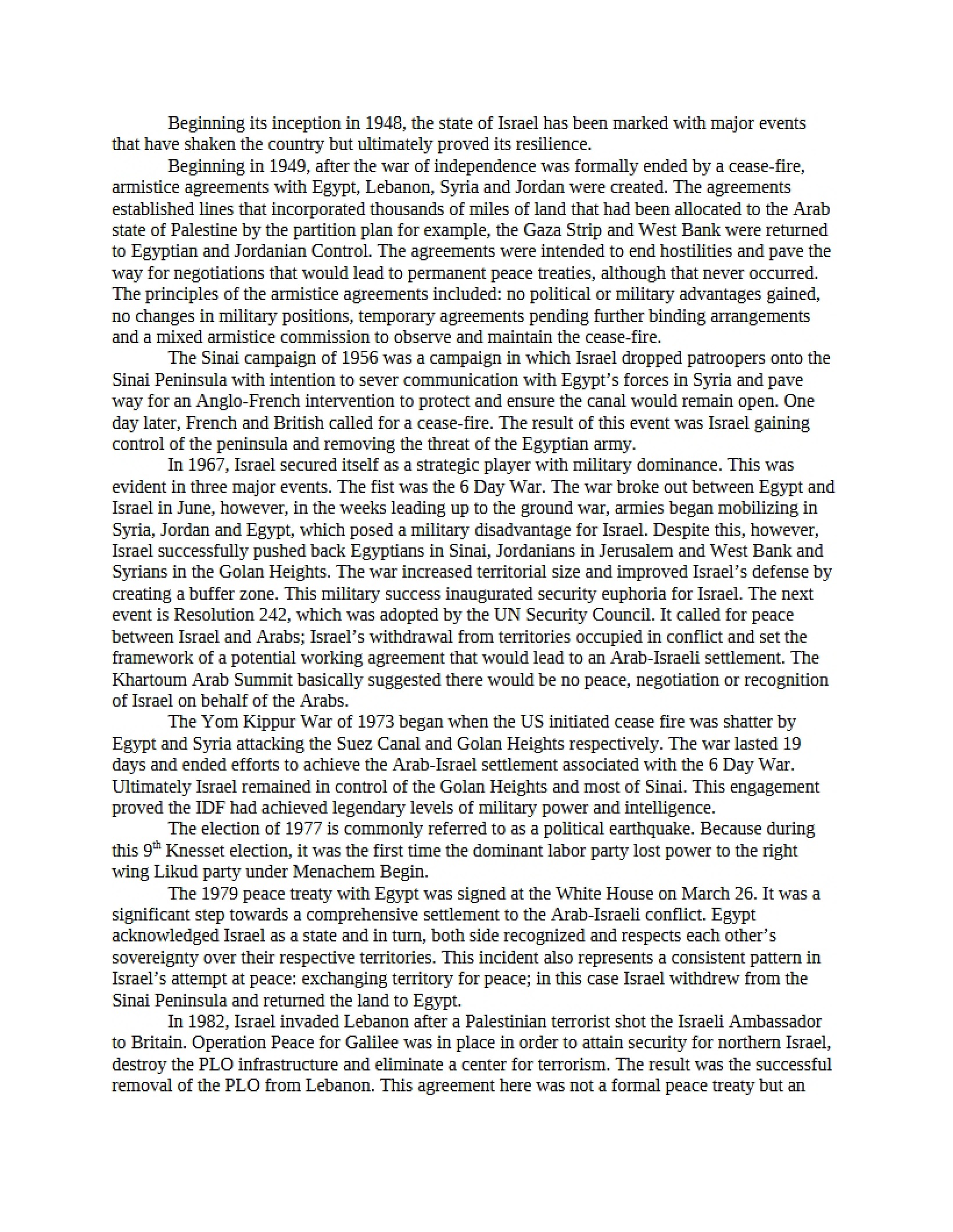 ISRL 342 General Note