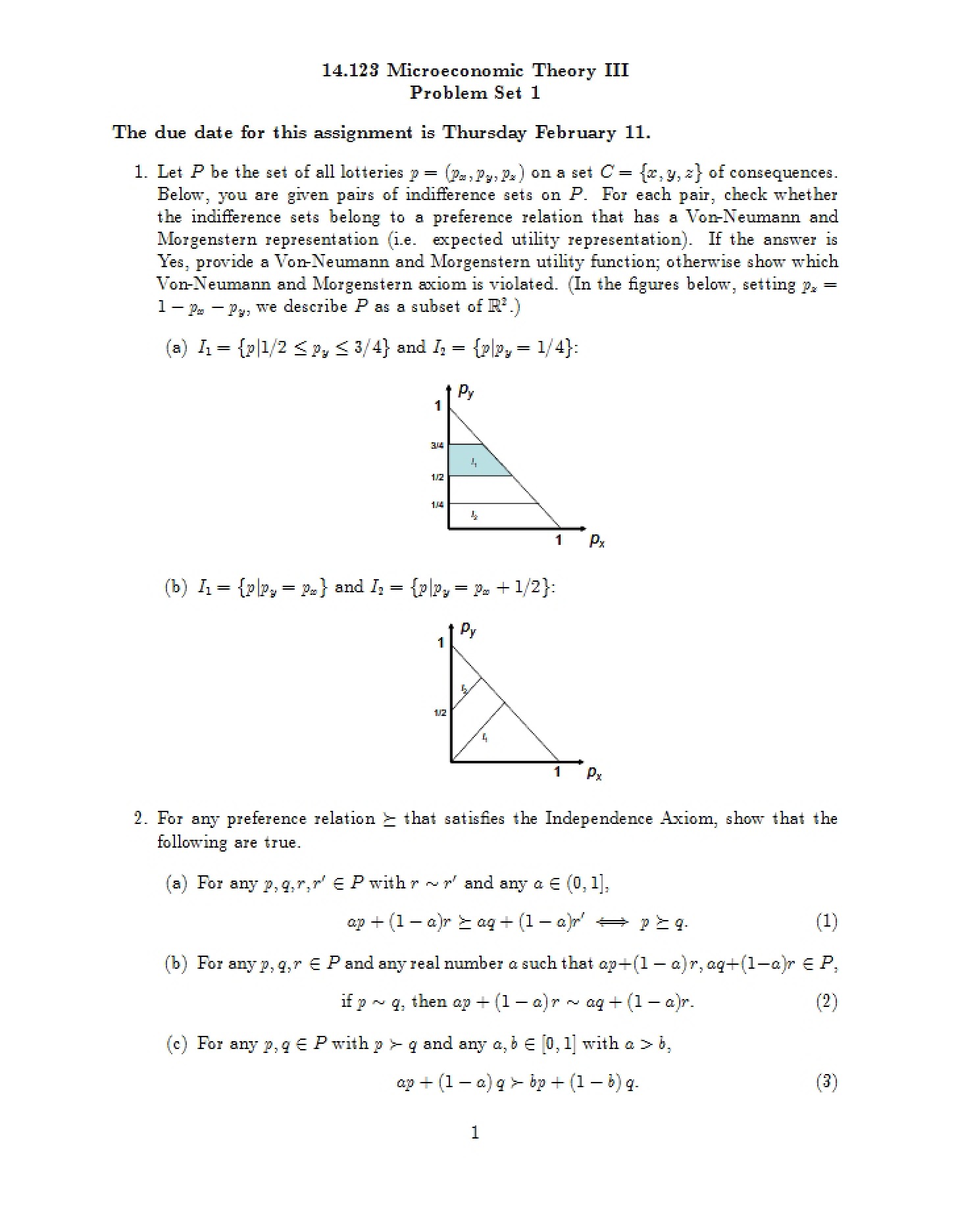 First Problem Set