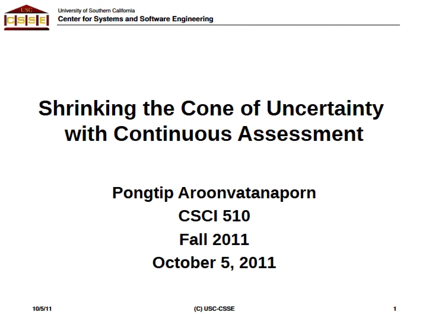 Cone of Uncertainty Shrinking (510)