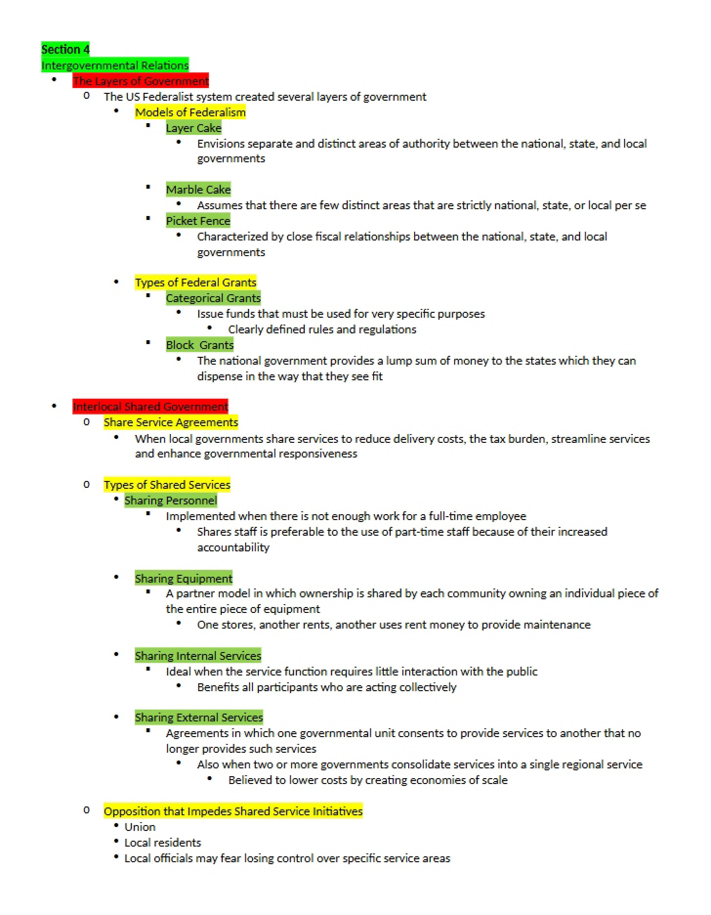 Intergovernmental Relations (IGR)