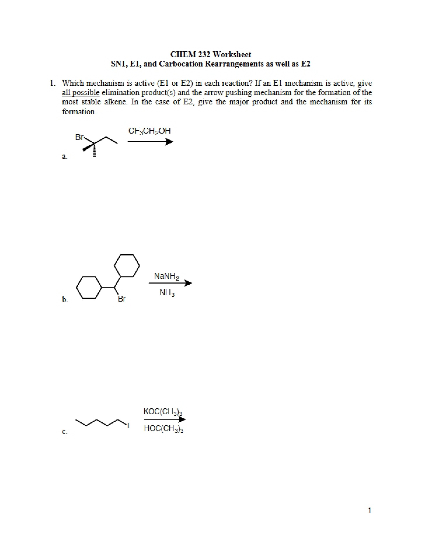 E1 and E2 Worksheet 16