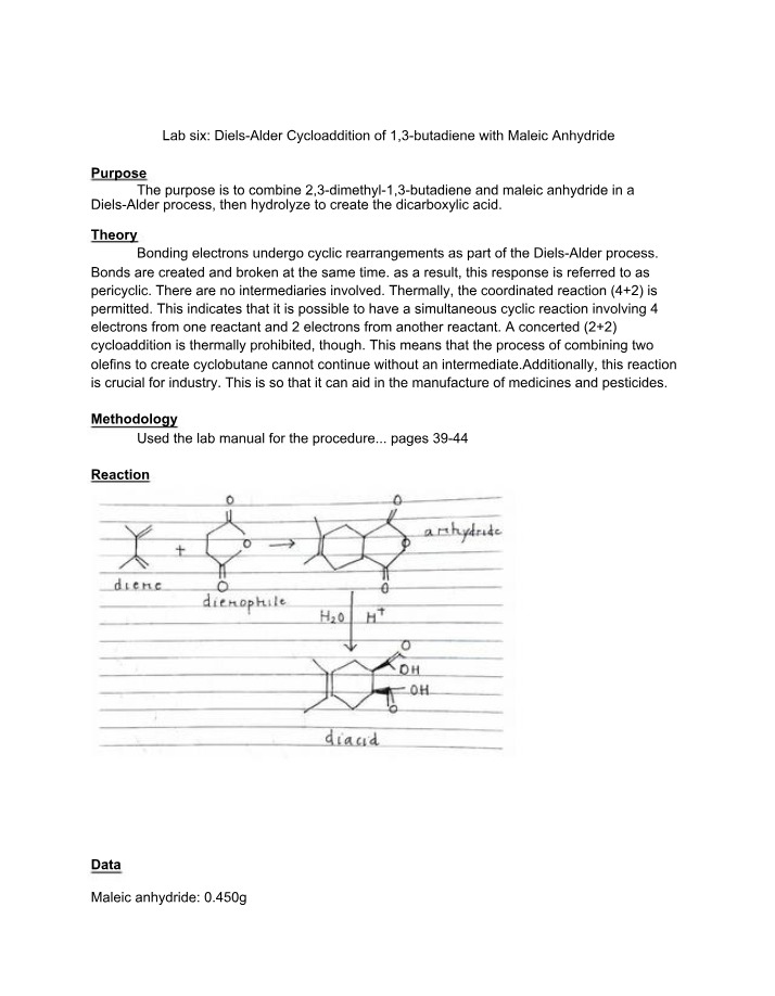 CHEM254 Lab Report 6