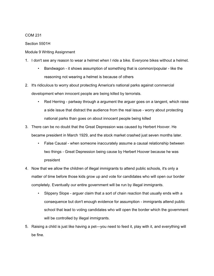 Logical Fallacies in Argumentation - Common Mistakes