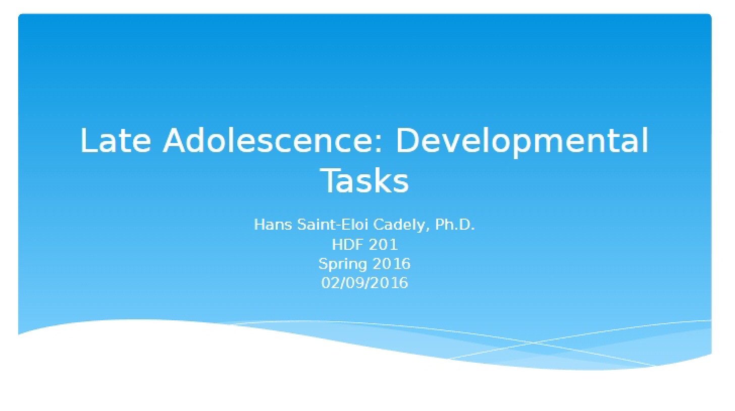 Handout for Class 05 (HDF 201)