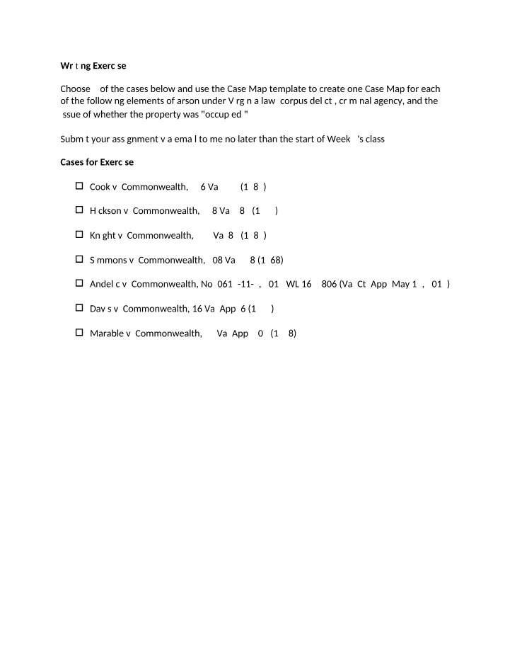 Writing Exercise 3 - Case Studies