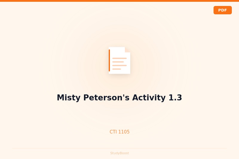 Misty Peterson's Activity 1.3