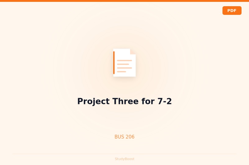 Project Three for 7-2