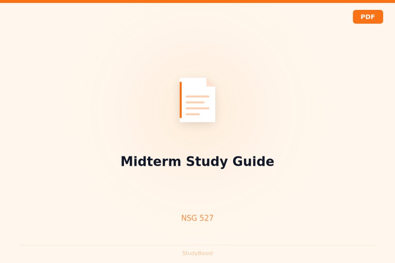 Midterm Study Guide