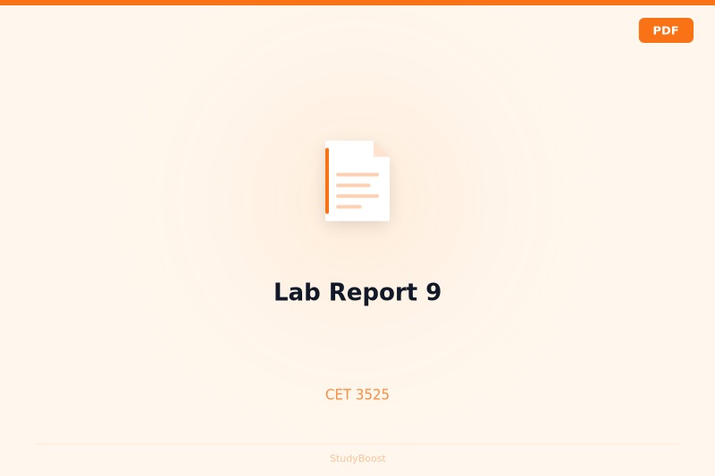 Lab Report 9