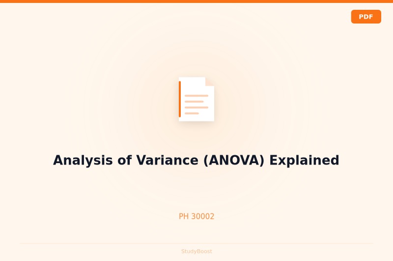 Analysis of Variance (ANOVA) Explained