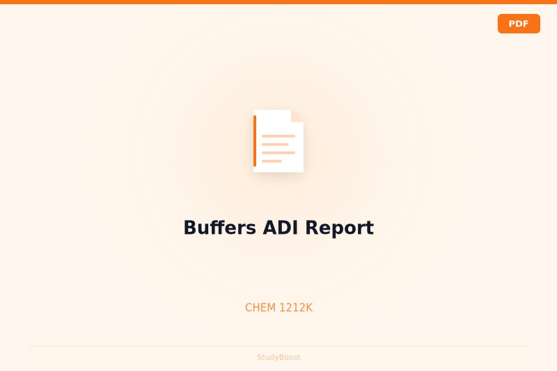 Buffers ADI Report
