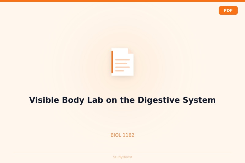 Visible Body Lab on the Digestive System