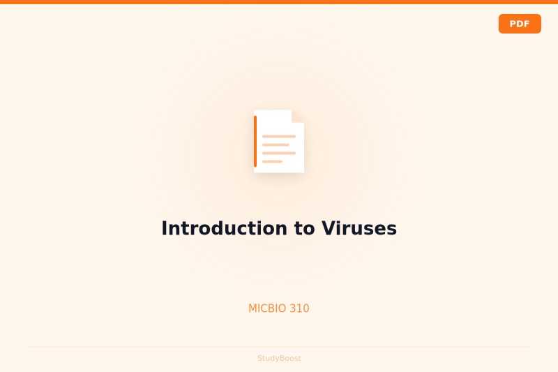 Introduction to Viruses