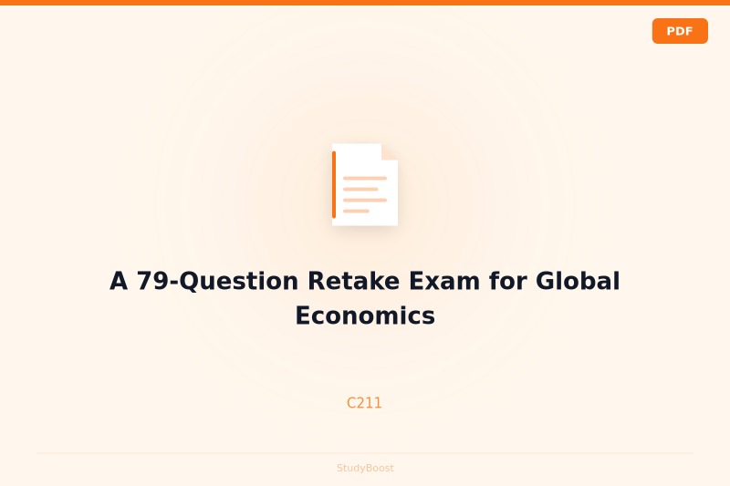 A 79-Question Retake Exam for Global Economics