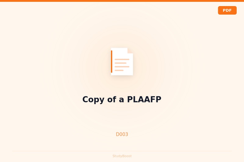 Copy of a PLAAFP