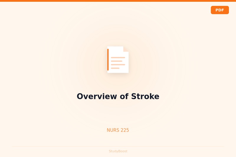 Overview of Stroke