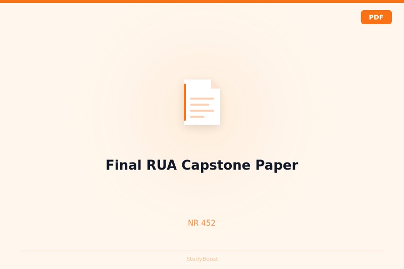 Final RUA Capstone Paper