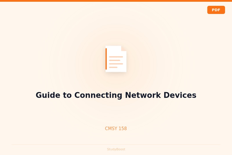 Guide to Connecting Network Devices