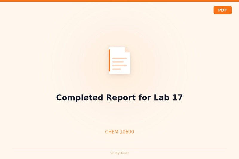 Completed Report for Lab 17