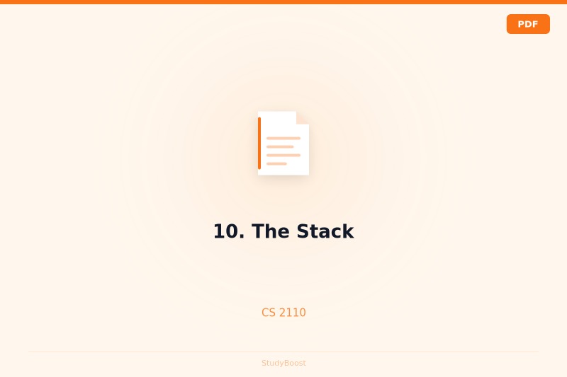10. The Stack
