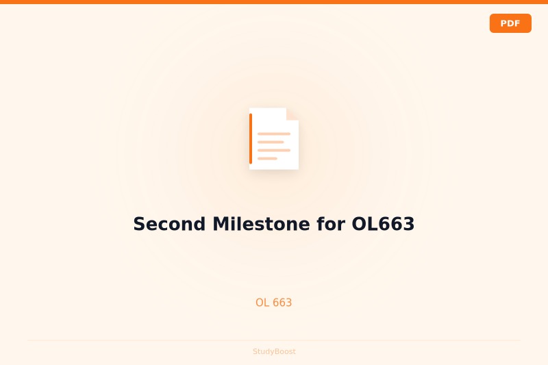 Second Milestone for OL663