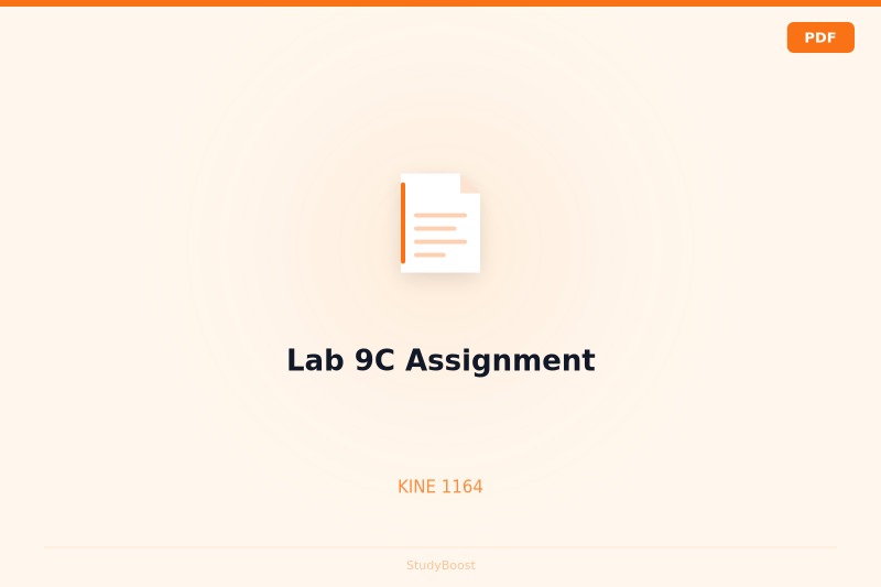 Lab 9C Assignment