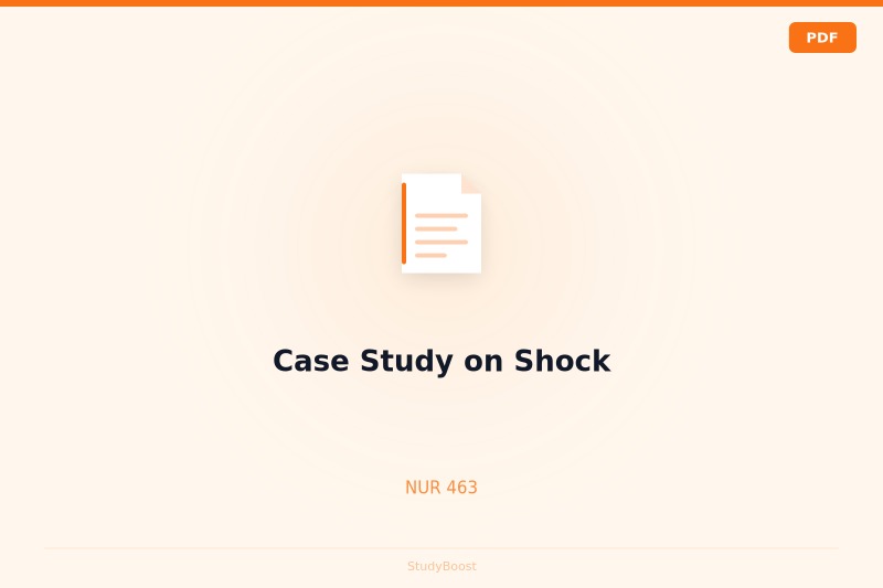 Case Study on Shock