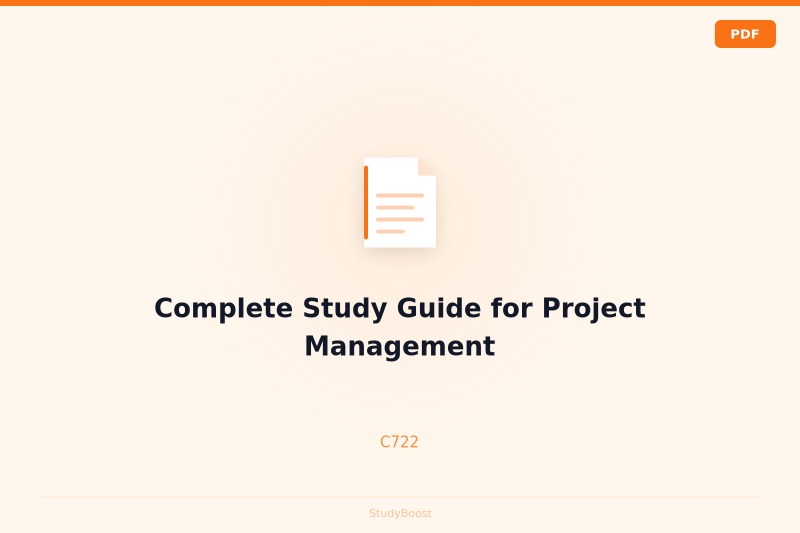 Complete Study Guide for Project Management