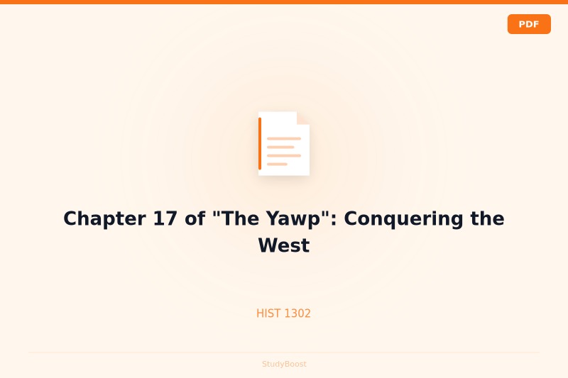 Chapter 17 of "The Yawp": Conquering the West