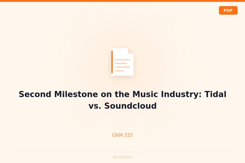 Second Milestone on the Music Industry: Tidal vs. Soundcloud