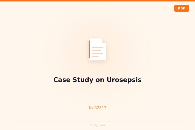 Case Study on Urosepsis