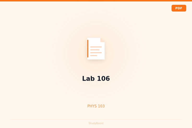 Lab 106