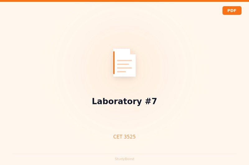 Laboratory #7
