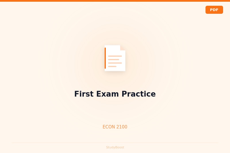 First Exam Practice